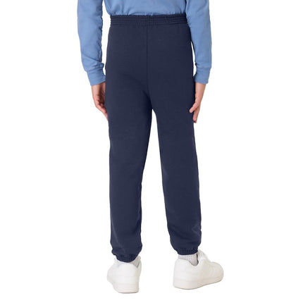 Pantalón de felpa Eco Smart de Hanes para niños grandes, azul marino, pequeño