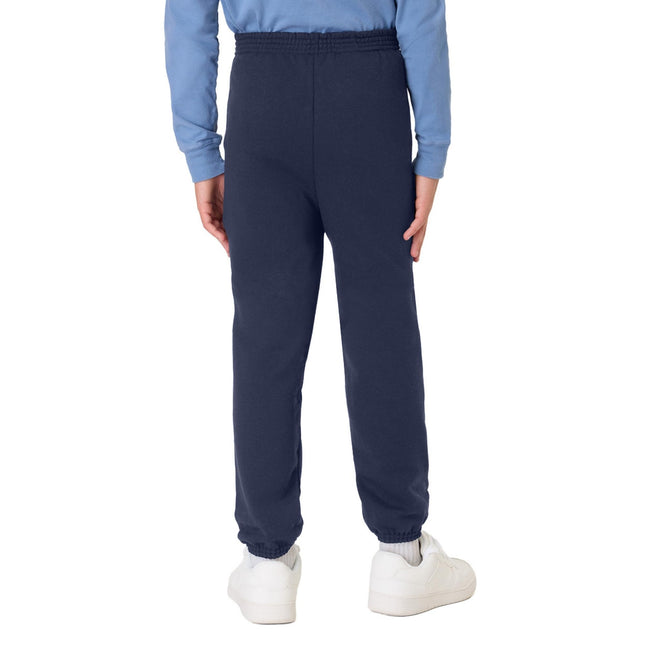 Hanes Big Boys' Eco Smart Fleece Pant, Navy, Large