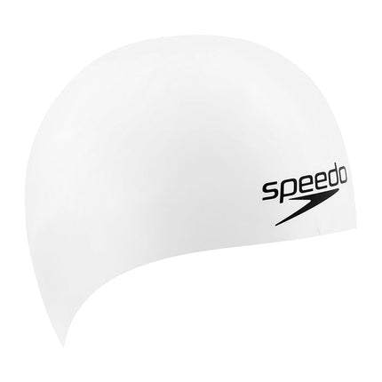 Speedo Fs3 Competition Swim Cap, White, Medium