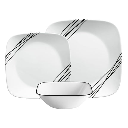 Corelle Dinnerware Set (12pc, Simple Sketch)-Dinne