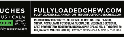 Fully Loaded Alpha Nootropic Pouches (Wintergreen) - 5 Cans - 15 Pouches per can - Effective Nootropic Delivery, Nic Pouch Replacement - Faster Absorption, Alpha GPC, L-Tyrosine, GABA