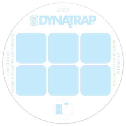 DynaTrap 21523 Replacement StickyTech Glue Boards for DT152 Indoor Fly & Flying Insect Trap – 12 Pack