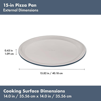 OXO Good Grips Non-Stick Pro Ceramic Coated Metal Bakeware 35cm Pizza Pan, Storm Blue