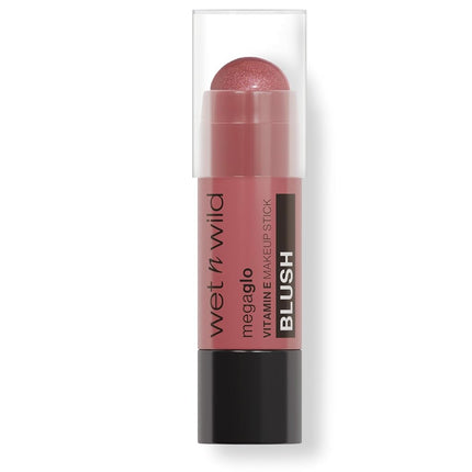 Wet n Wild, Mega Glo Vitamin E Makeup Stick, Multipurpose Blush Stick for Eyes, Cheeks and Lips, with Buildable and Blendable Formula, Travel-Ready and Retractable, Currant Jam