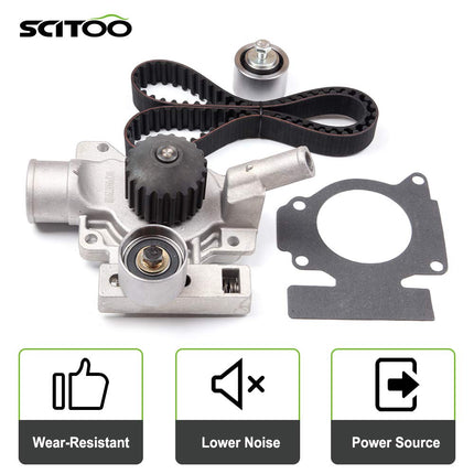 Scitoo compatible avec Ford Escort Tracer 1,9 L SOHC 92-96 - Kit de courroie de distribution et pompe à eau