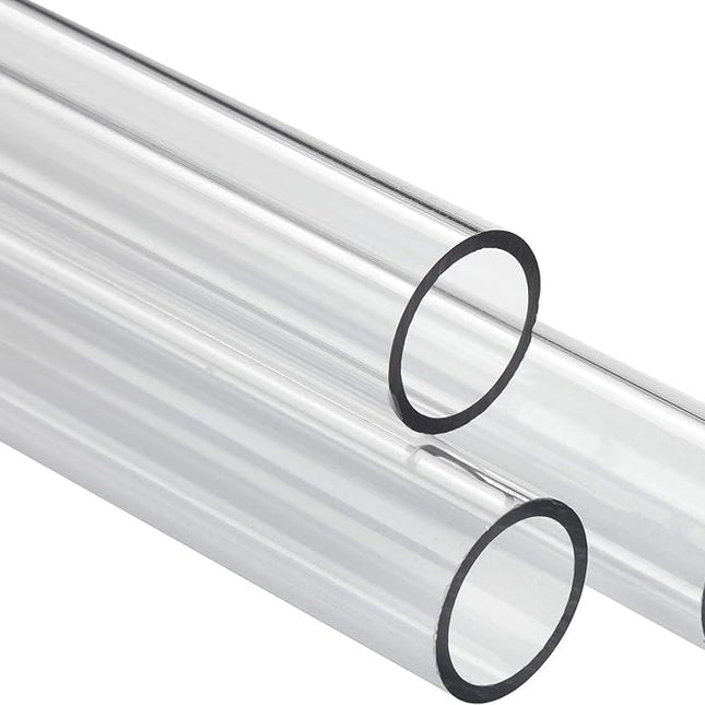Corsair Hydro X Series, XT Hardline 12 mm Tubing, Straight-Line Tubing, Crystal-Clear PMMA, Resilient Construction for Custom Cooling, Easy to Cut Clear