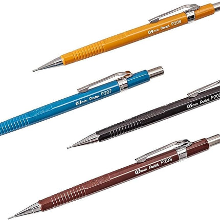 Pentel P200 Series mechanical pencil 0.7mm lead, 1 pack of 12 pencils, Blue