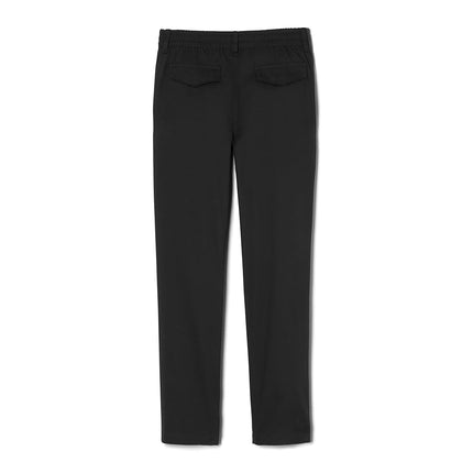 French Toast Girls' Pull-On Twill Pant - Black - 6X