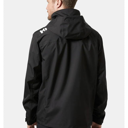 Helly Hansen Men's Crew Hooded Jacket 2.0, Black, M
