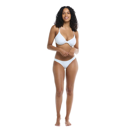 Body Glove Women's Smoothies Solo Solid Underwire D, Dd, E, F Cup Bikini Top Swimsuit, Snow, E
