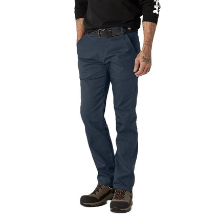 Dickies Men's Regular Fit Straight Leg Duck Carpenter Pants, Stonewashed Dark Navy, 42W x 32L