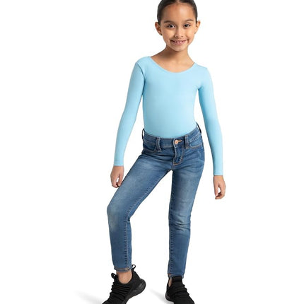 Capezio Long Sleeve Leotard - Girls, Light Blue, Medium