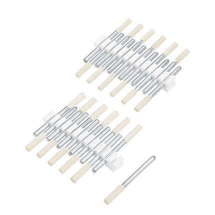 uxcell 3 mm Wool Felt Mounted Points Tapered Polishing Bits Burrs Buffing Wheels with 1/8 Inch Shank 24 Pieces