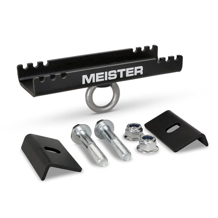 Meister Beam Clamp Hanger Mount for Boxing & MMA Heavy Bags, Suspension Straps & Ceiling Fixtures - Black - 3.5" - 5.5"