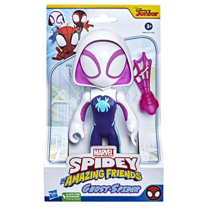 Marvel Hasbro Spidey and His Amazing Friends Supersized Ghost-Spider Action Figure, Preschool Super Hero Toy, Kids Ages 3 and Up, Multicolor