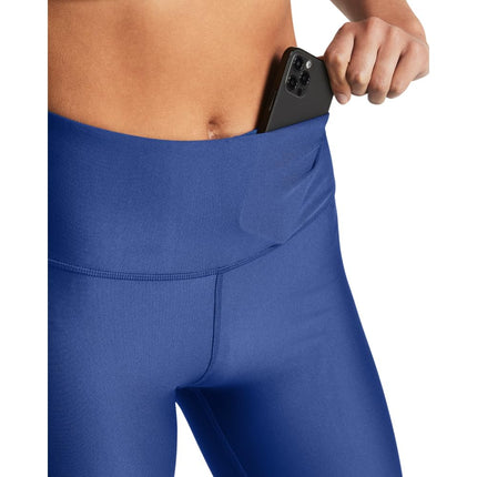 Pantalones cortos de ciclista HeatGear para mujer de Under Armour, (432) azul técnico / blanco, XS