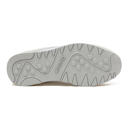 Reebok Men's Classic Nylon Sneaker, White/Barely Grey/Chalk, 2 UK