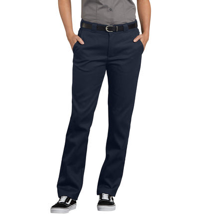 Dickies Womens Flex Slim Fit Pants, Dark Navy, 16