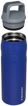 STANLEY IceFlow Cap and Carry Water Bottle 24 oz | Wide Mouth Twist Lid | Lightweight and Leakproof for Travel and Sports | Insulated Stainless Steel | BPA-Free | Lapis Glimmer
