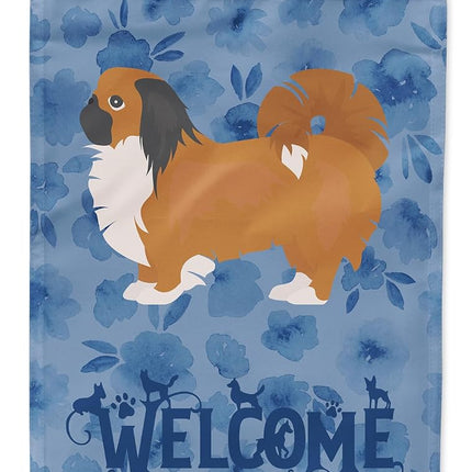 Caroline's Treasures CK6029GF Pekingese Welcome Flag Garden Size, Small, Multicolor