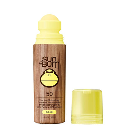 Sun Bum Original SPF 50 Sunscreen Roll-On Lotion | Vegan and Hawaii 104 Reef Act Compliant (Octinoxate & Oxybenzone Free) Broad Spectrum Moisturizing UVA/UVB Sunscreen Lotion with Vitamin E | 3 oz