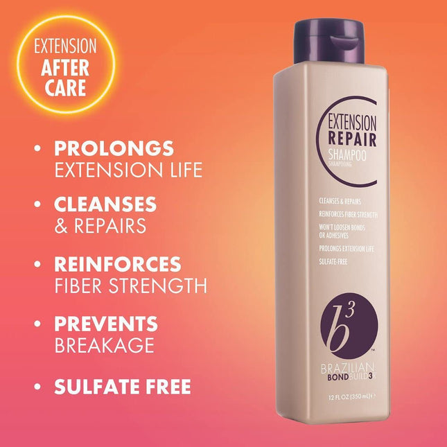 Shampooing et revitalisant réparateurs pour extensions