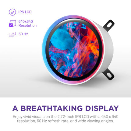 NZXT Kraken Elite 360 RGB - 360mm AIO CPU Cooler, LCD - White