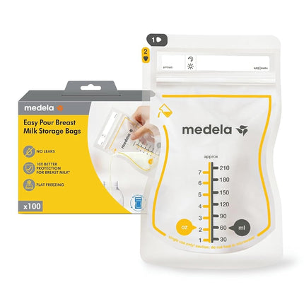 Medela Easy Pour Breastmilk Storage Bags | 100 Cou