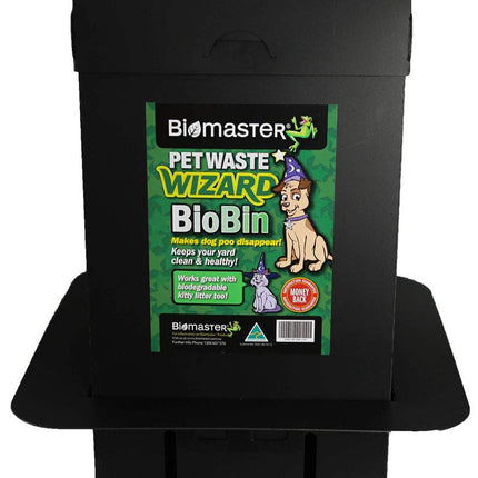 Unité d'élimination des déjections canines Pet Waste Wizard BioBin, digesteur de déchets (matériau 100 % recyclé, 25,4 cm de largeur x 45,7 cm de hauteur)