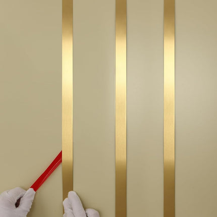 Gold Metalized Brushed Finish Molding Trim, Peel a