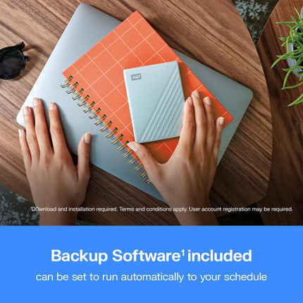 WD 2TB My Passport Ultra, portable external storage, external hard drive, software with defense against ransomware, backup and password protection, Works with PC, Xbox S|X, Playstation, Silver