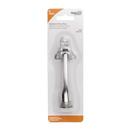 National Hardware N273-532 4 Kickdown Door Stop Sc, Satin Chrome