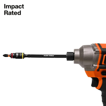 Klein Tools 32304 Screwdriver, 14-in-1 Adjustable Screwdriver with Flip Socket, HVAC Nut Drivers and Bits, Impact Rated
