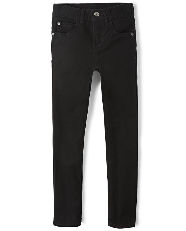 The Children's Place Boys' Skinny Jeans, Black, 16