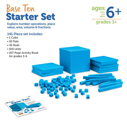 Learning Resources Grooved Plastic Base Ten Starter Set