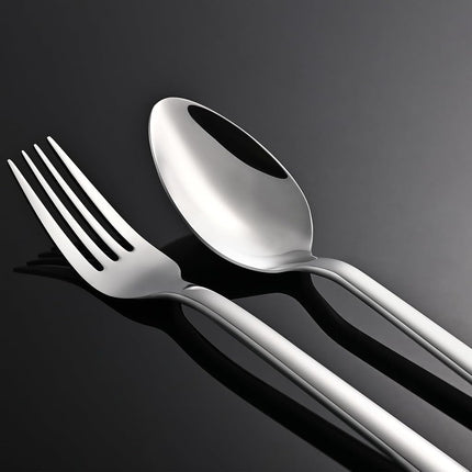Kingstone Silverware Set, 20 Piece Flatware Cutlery Set for 4, 18/10 Stainless Steel Silverware Mirror Polished Dishwasher Safe for Home, Restaurant, Wedding, Party