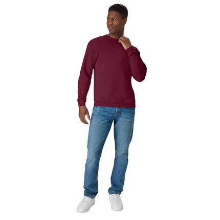 Hanes Men's Ecosmart Sweatshirtecosmart - Ecosmart Sweatshirt, Maroon, M UK