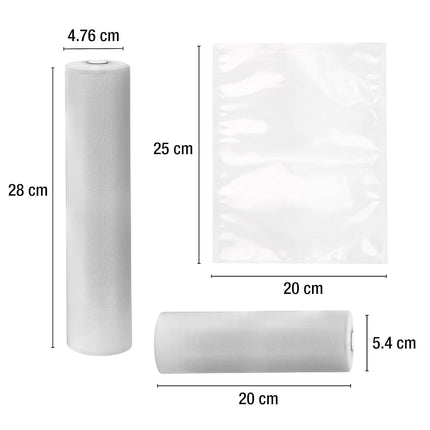 Kenmore Vacuum Sealer Bags & Roll 3 Varieties Pack | Compatible with Precision, FoodSaver, INKBIRD, Russell Hobbs & Wevac Vacuum sealer | BPA-Free Food Storage Bags for Sous-Vide & Meal Prep