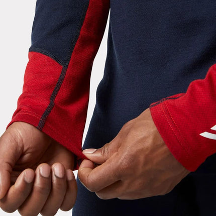 Helly Hansen Men's Lifa Merino Midweight Crew, Navy, M