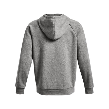Under Armour Mens Rival Fleece Zip Hoodie - Castlerock Light / /White - LG