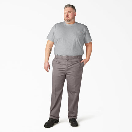 Dickies Men's Original 874 Work Pants, Silver, 32W x 32L