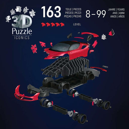 Ravensburger 3D Puzzle Iconics: Ferrari SF90 Stradale - Ages 8+