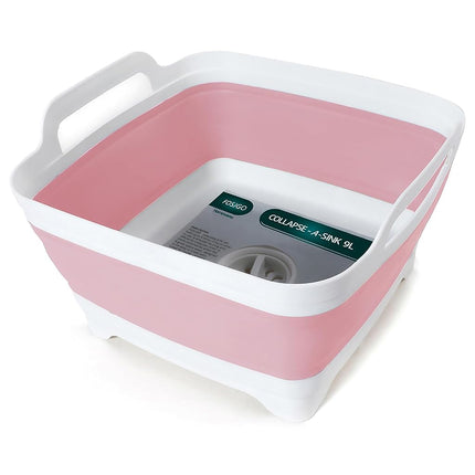 Flow.month Dish Basin Collapsible with Drain Plug 