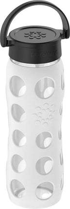 Lifefactory Glass Hydration Bottle Artctic White 650 ml
