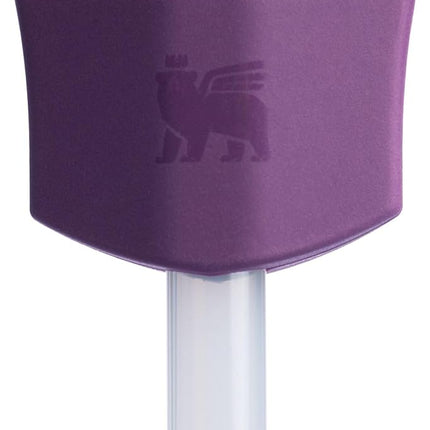 Stanley Quencher Stay Smooth Anti-Pucker Straw-Topper 2-Pack | Ergonomic Sip Through Straw Cap for Tumbler with Handle | Silicone Drinking Cup Accessory | BPA Free | Dark Lilac