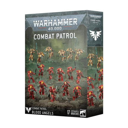 GAMES WORKSHOP Warhammer 40k - Blood Angels - Combat Patrol: Plastic Miniatures, 495 Components, 7x 40mm Bases, 10x 32mm Bases, Age 14+, 2 Players, 2024, TABLETOP_GAME