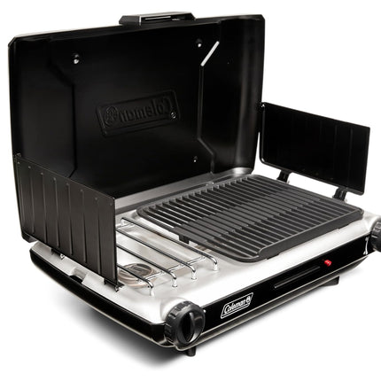 Coleman Tabletop 2-in-1 Grill & Stove with 2 Adjus