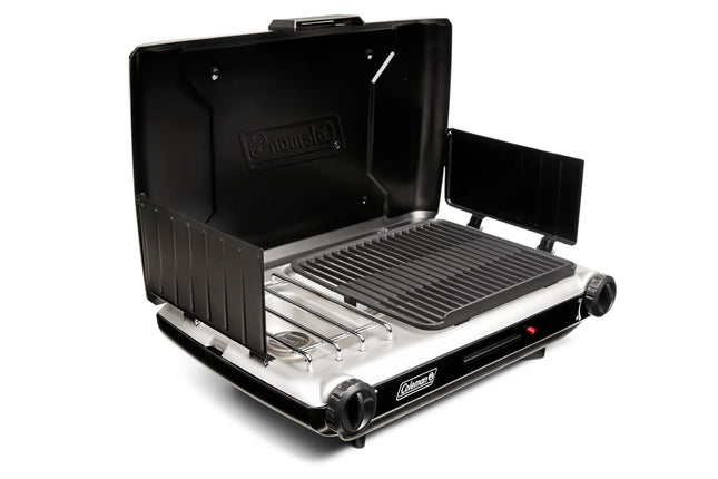 Coleman Tabletop 2-in-1 Grill & Stove with 2 Adjus