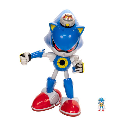 Sonic the Hedgehog 50.8cm Metal Sonic vs 6.3cm Sonic Action Figure Set