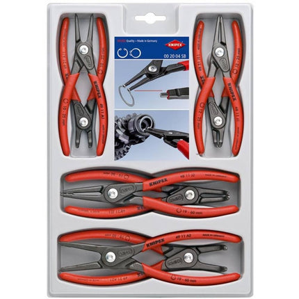 Knipex 00 20 04 SB 8-Piece Precision Circlip Snap-